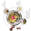 Chinese high quality handmade beautiful and romantic white tea base blooming tea balls